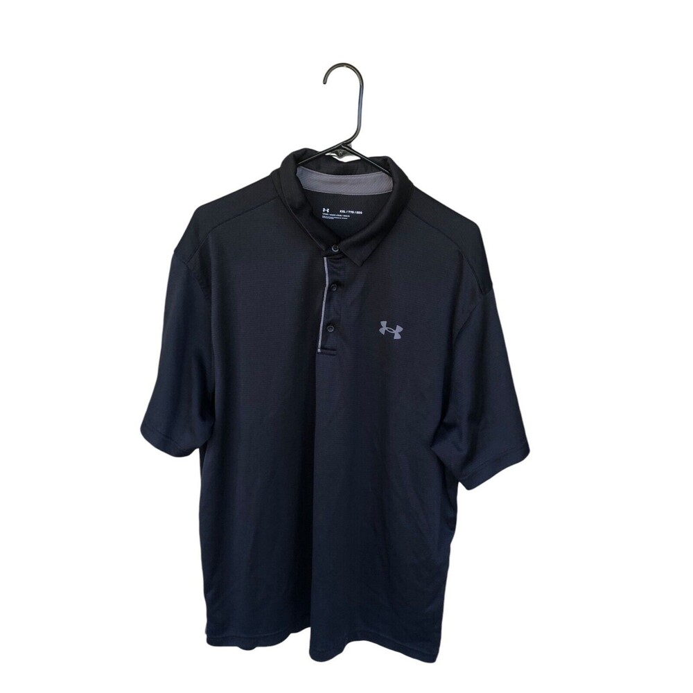 Under Armour Tech Polo Shirt Mens Black XXL Activewear Normcore
